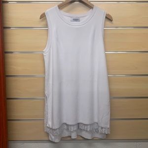 Bailey 44 White Side-Slit Sweater Vest Dress